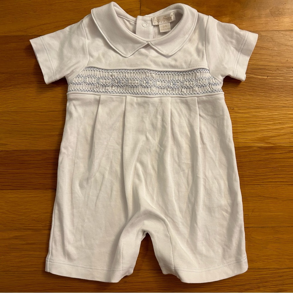 Kissy Kissy Smocked Romper | 3-6 Mos